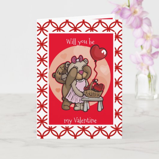 Carte Seras-tu ma Saint-Valentin ? (Orchidée)