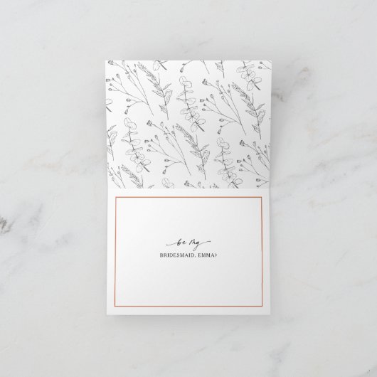 Carte Seras-tu ma servante d'accueil, Script en terre cu (Intérieur)