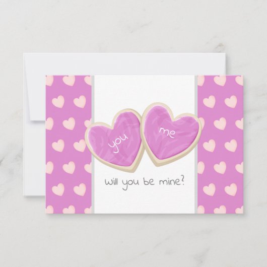 Carte seras-tu mon message de cookies de la Saint-Valent (Devant)