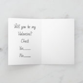 Carte Seras-tu mon Valentin - (Intérieur)