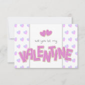 Carte seras-tu mon valentin biscuits découpés (Devant)