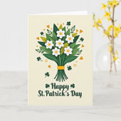 Carte sereine de la Saint-Patrick (Fleur jaune)
