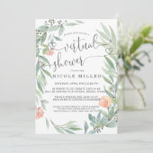 Carte Serene Botanical | Wild Meadow Virtual Bridal (Debout devant)