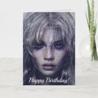 Serene Mystical Dark Imaginaire Portrait féminin