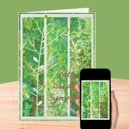 Carte Serene Nature Art Sympathy