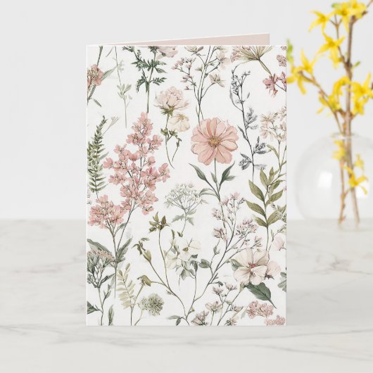 Carte Serene Petals (Fleur jaune)