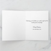 Carte Serene snowy landscape illuminated by lit trees (Intérieur)