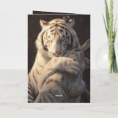 Carte Serene White Tiger Card – Comfort & Reflection (Dos)