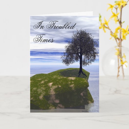 Carte Sérénité (Fleur jaune)