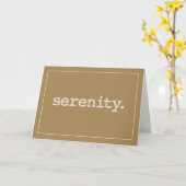 Carte Sérénité 12 Étape Anniversaire de récupération (Fleur jaune)