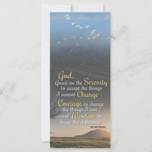 Carte Sérénité, Courage et Sagesse