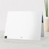 Carte Sérénité neigeuse : Vœux chaleureux pour une nouve (Dos)