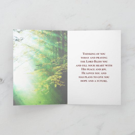 Carte Serenity Prayer (Intérieur)