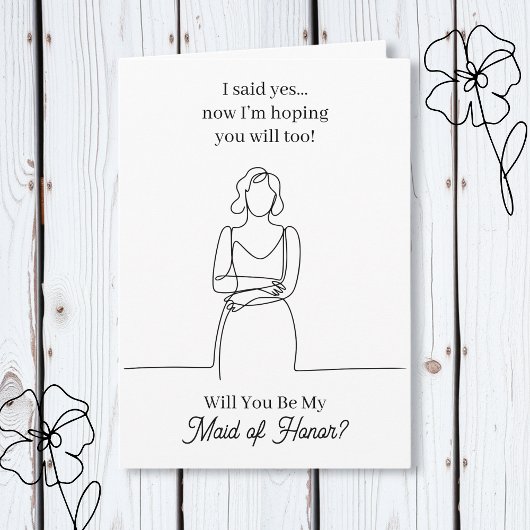 Carte Serez-vous ma demande de témoin de mariage