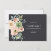 Carte Serez-vous ma demoiselle d'honneur Fleur Rose Pêch (Dos)