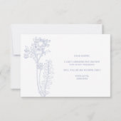 Carte Serez-vous ma demoiselle d'honneur Fleurs de perve (Dos)
