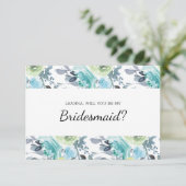 Carte Serez-Vous Ma Femme D'Accueil Bleu Jaune Vert (Debout devant)