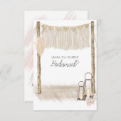 Carte Serez-Vous Ma Femme D'Accueil Moderne Boho Rose (Devant / Derrière)