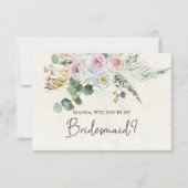 Carte Serez-Vous Ma Femme D'Accueil Pastel Boho Neutral (Devant)