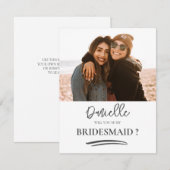 Carte Serez-Vous Ma Femme D'Accueil Photo Moderne (Devant / Derrière)