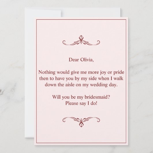 Carte Serez-Vous Ma Femme D'Accueil ? Trois Bridesmaitre (Dos)