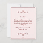 Carte Serez-Vous Ma Femme D'Accueil ? Trois Bridesmaitre (Dos)