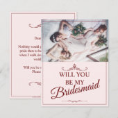 Carte Serez-Vous Ma Femme D'Accueil ? Trois Bridesmaitre (Devant / Derrière)