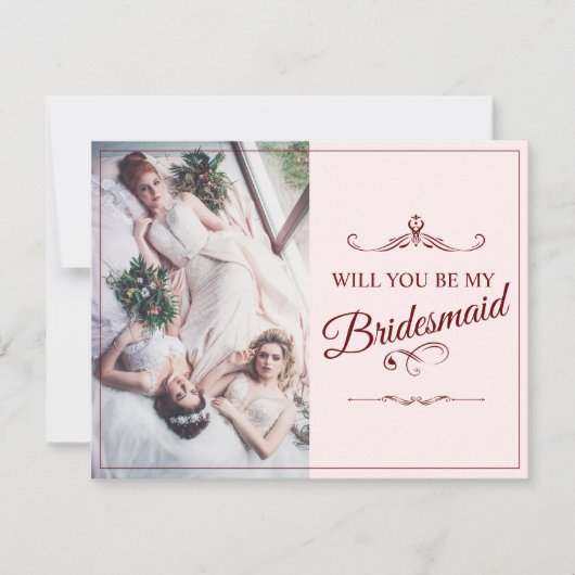 Carte Serez-Vous Ma Femme D'Accueil ? Trois Bridesmaitre (Devant)