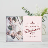 Carte Serez-Vous Ma Femme D'Accueil ? Trois Bridesmaitre (Debout devant)
