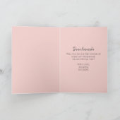 Carte Serez-vous ma femme d'honneur Blush Floral Custom (Intérieur)