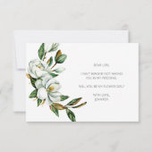 Carte Serez-Vous Ma Fille Fleur Blanc Magnolia (Dos)