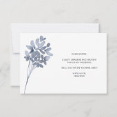 Carte Serez-Vous Ma Fille Fleur Dusty Blue Flowers (Dos)