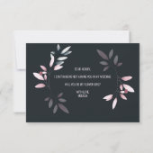 Carte Serez-Vous Ma Fille Fleur Rose Marine Floral (Dos)