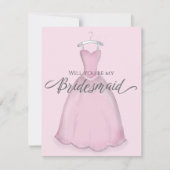 Carte Serez-vous ma Mariage de chambre rose (Devant)