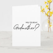 Carte Serez-vous ma marraine ? (Fleur jaune)