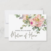 Carte Serez-vous ma Matrone d'Honneur Œuf de Pâques et R (Devant)