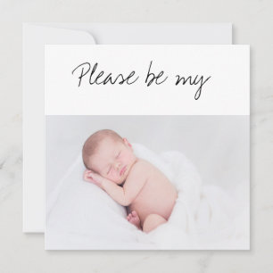 Carte Serez-vous ma photo de bébé GodParent ?