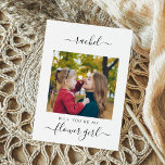 Carte Serez-Vous Ma Proposition De Fête De Mariage Fille<br><div class="desc">Vous ne pouvez pas dire que je le fais sans elle. Invitation vos meilleurs copains pour être dans votre fête de mariage avec ce carte photo élégant.</div>