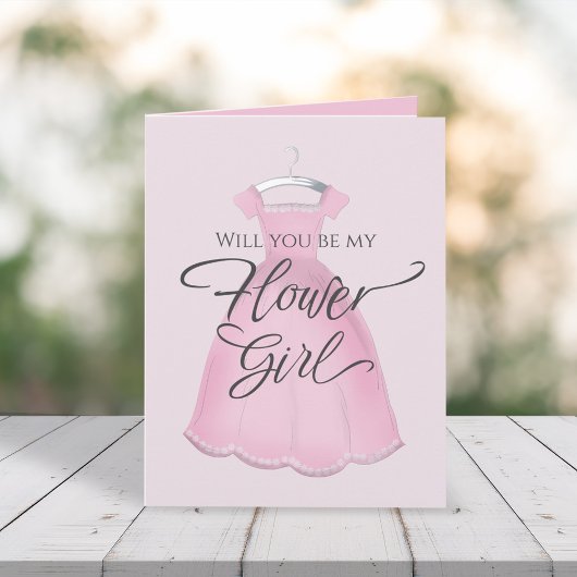 Carte Serez-vous ma proposition personnalisée Flower Gir