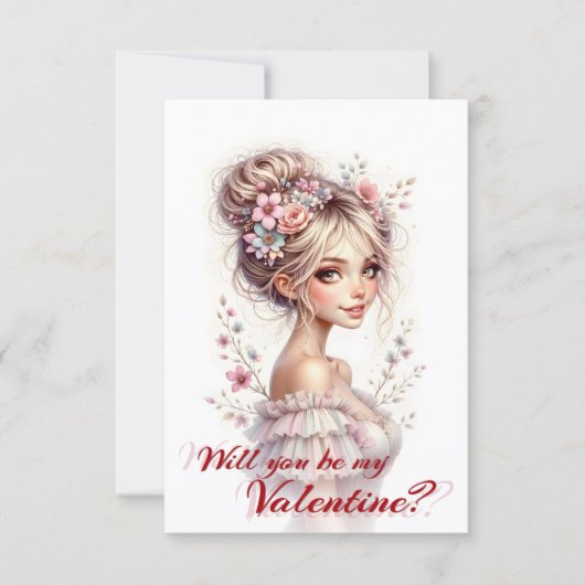 Carte Serez-vous ma Saint-Valentin – Impression d'art ro (Devant)