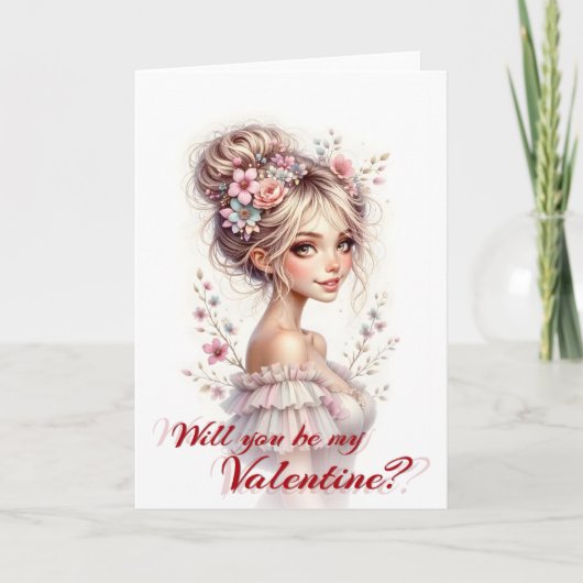 Carte Serez-vous ma Saint-Valentin – Impression d'art ro (Devant)