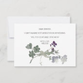 Carte Serez-vous ma servante de l'Aquarelle d'honneur La (Dos)