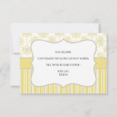 Carte Serez-vous ma servante d'honneur Abeille Jaune et (Dos)