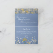 Carte Serez-vous ma servante d'honneur ? Nuptiale floral (Intérieur)