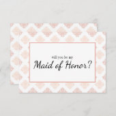 Carte Serez-vous ma servante d'honneur, un barrage Peach (Devant / Derrière)