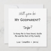 Carte Serez-vous mon bébé parent dormant sur une fleur (Dos)