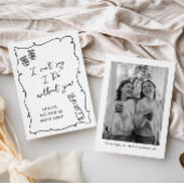 Carte Serez-vous mon...Champagne Doodle Bridal Propositi