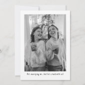 Carte Serez-vous mon...Champagne Doodle Bridal Propositi (Dos)