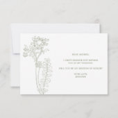 Carte Serez-vous mon chef d'honneur Sage Boho Flowers (Dos)