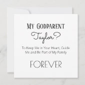 Carte Serez-vous mon Dieu Parent Baby Photo Proposition (Dos)